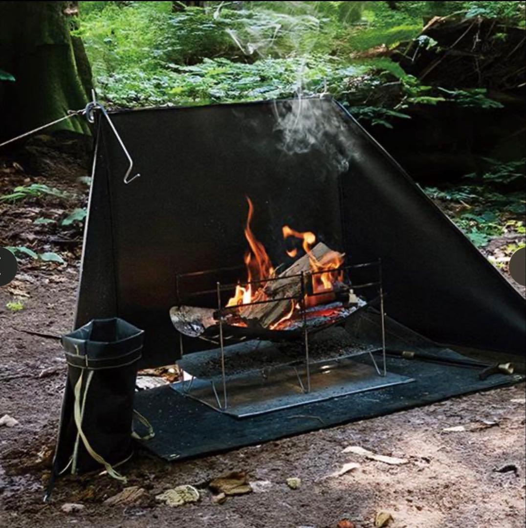 新品ゼンキャンプス 火護り 焚き火用 陣幕 8P-J86E-2G86