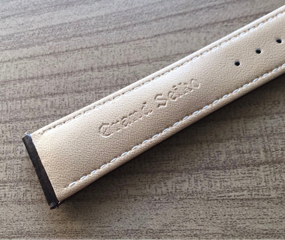 グランドセイコー　バタフライバックルレザーベルト付ラグ幅19mm尾錠幅16mm茶