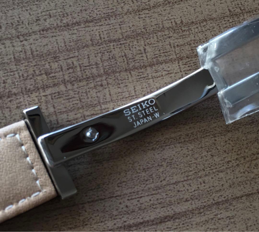 グランドセイコー　バタフライバックルレザーベルト付ラグ幅19mm尾錠幅16mm茶