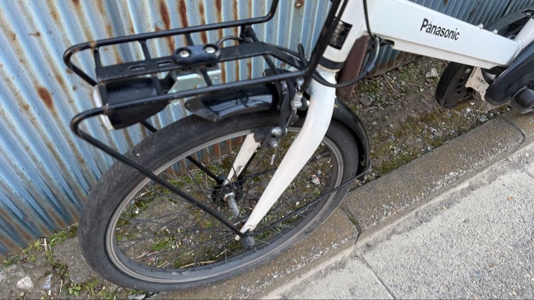 【整備済】電動アシスト自転車 ミニベロ パナソニック ベロスター 白 5個点灯
