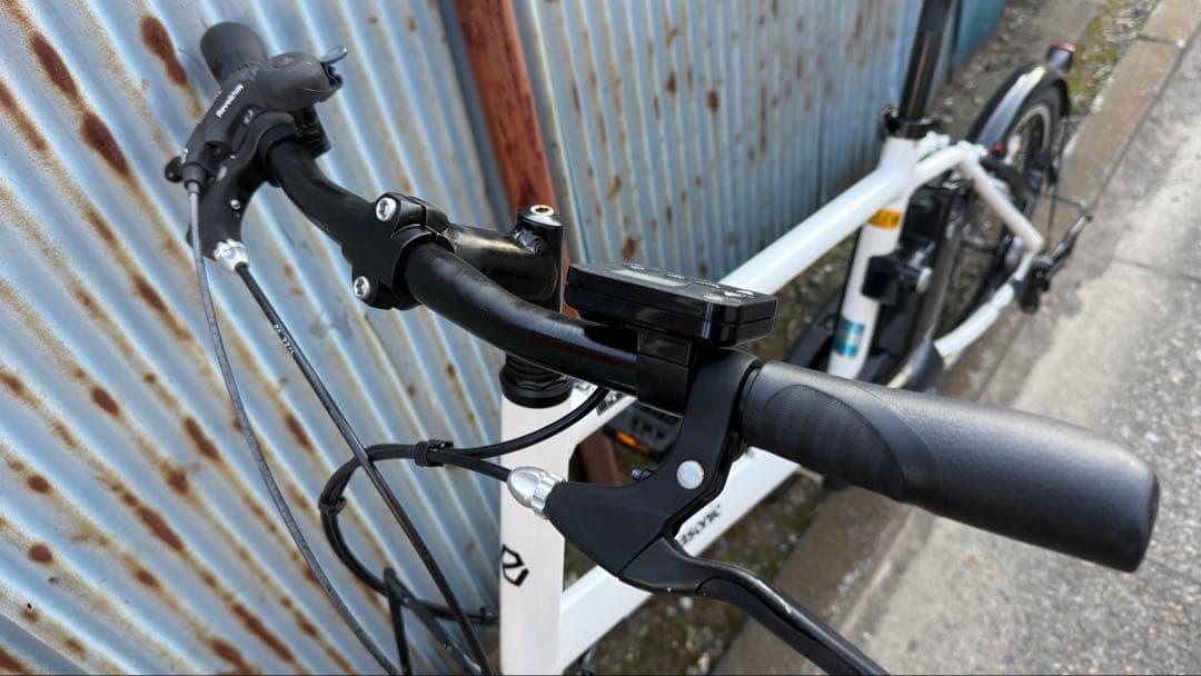 【整備済】電動アシスト自転車 ミニベロ パナソニック ベロスター 白 5個点灯