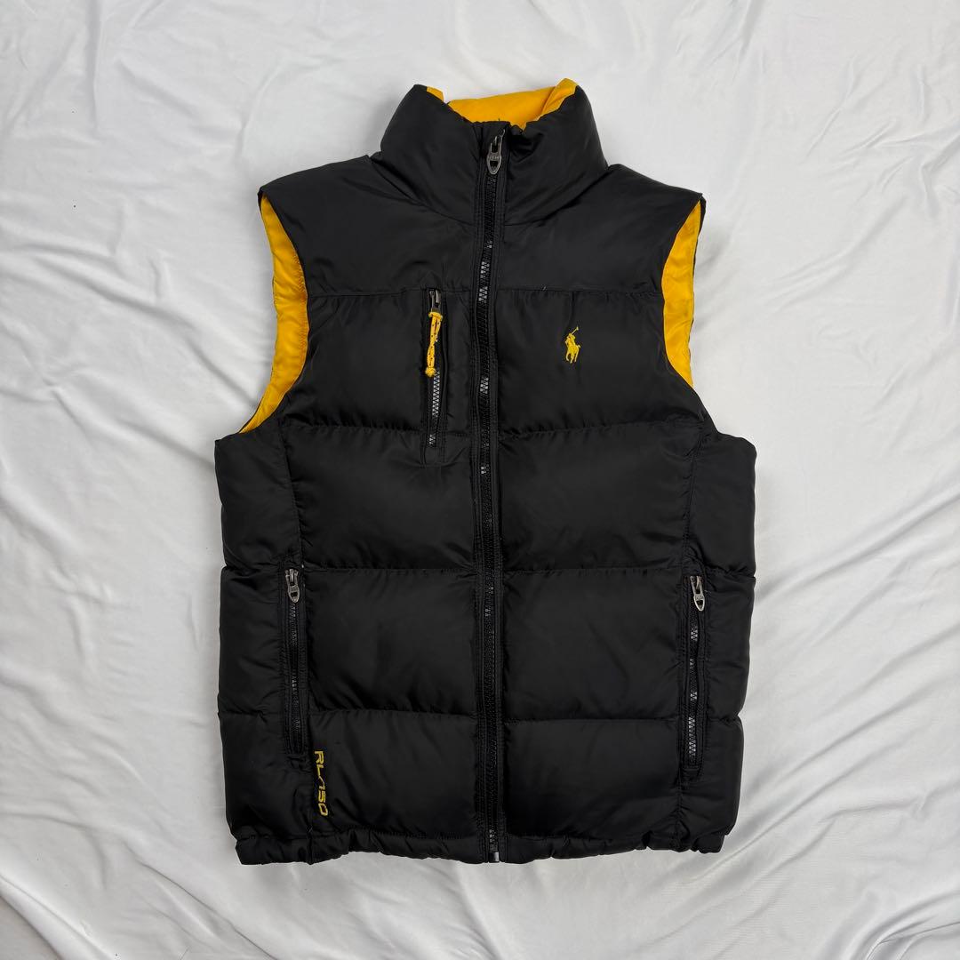 ジャケット・アウター POLO Ralph Lauren down vest black yellow