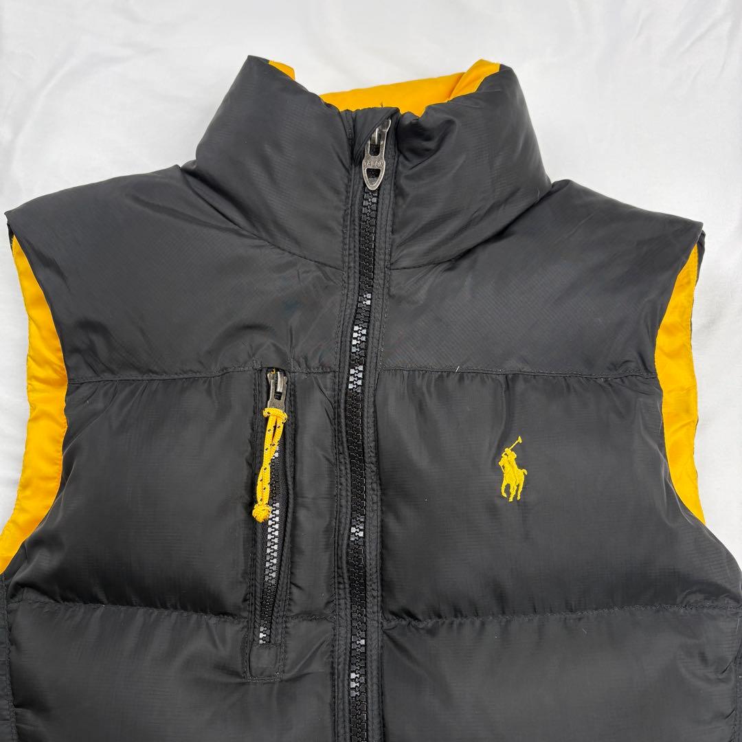 ジャケット・アウター POLO Ralph Lauren down vest black yellow