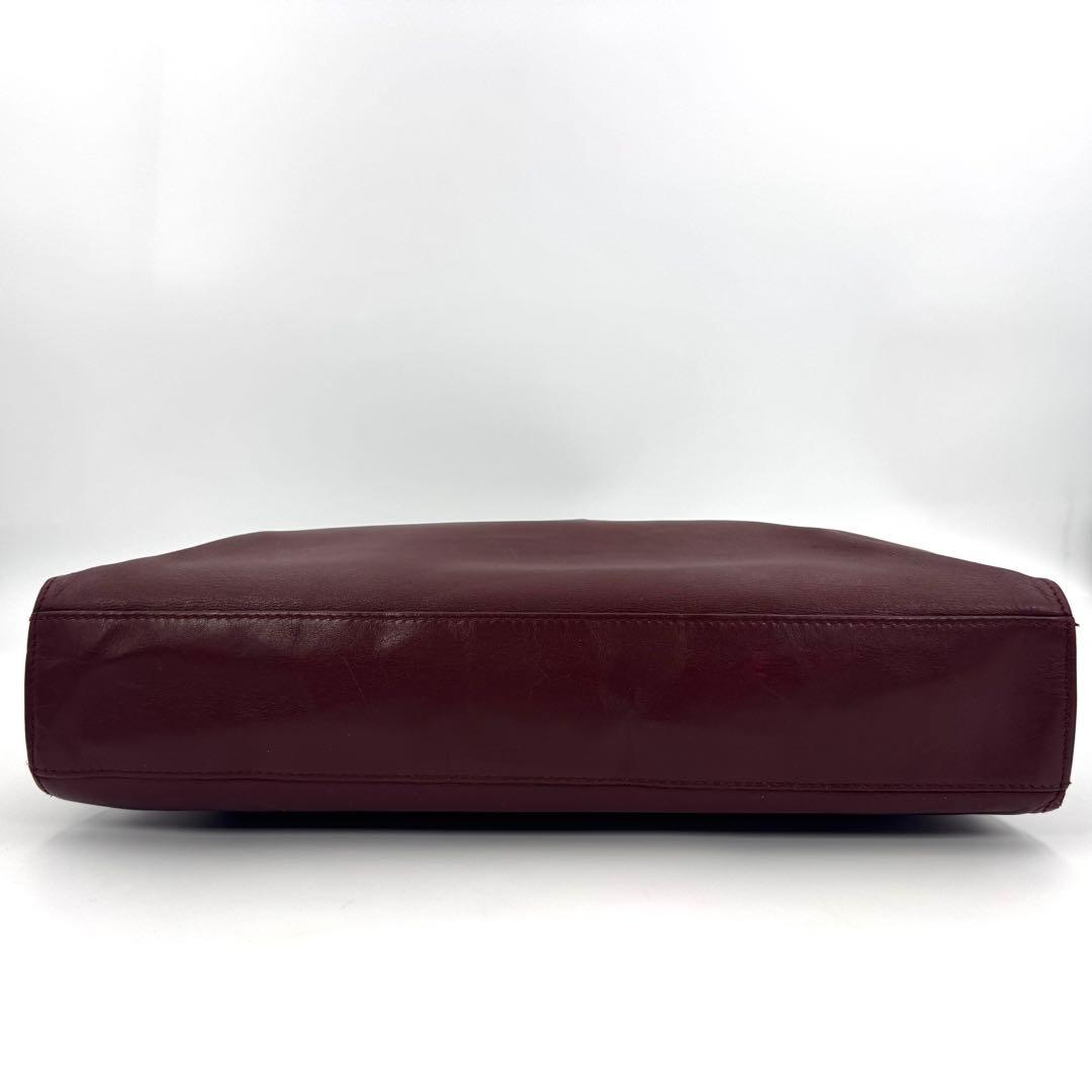 ✨良品✨カルティエ ハンド トートバッグ マストライン 肩掛け 大容量 ボルドー