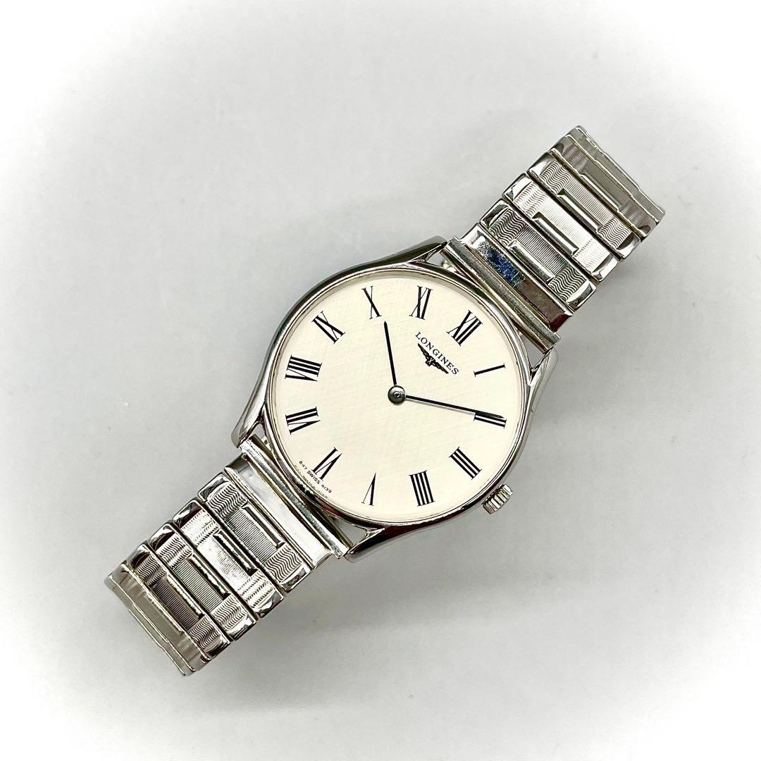 稼働品✨️LONGINES 腕時計 自動巻き シルバー