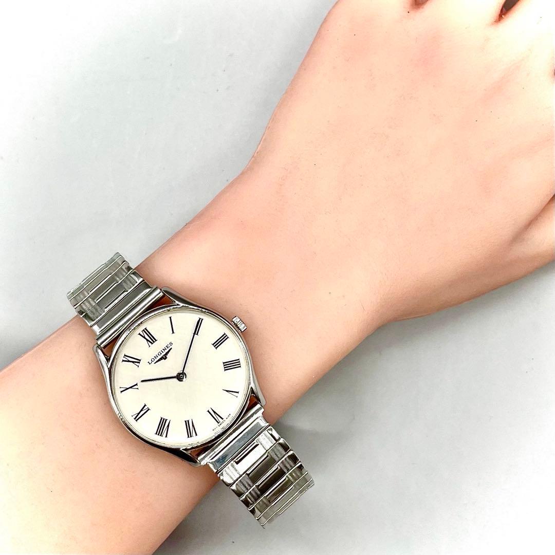 稼働品✨️LONGINES 腕時計 自動巻き シルバー