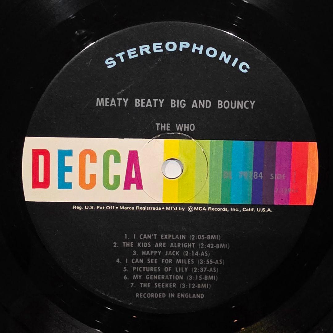 THE WHO ミーティ・ビーティ・ビッグ・アンド・バウンシー US盤UK音源