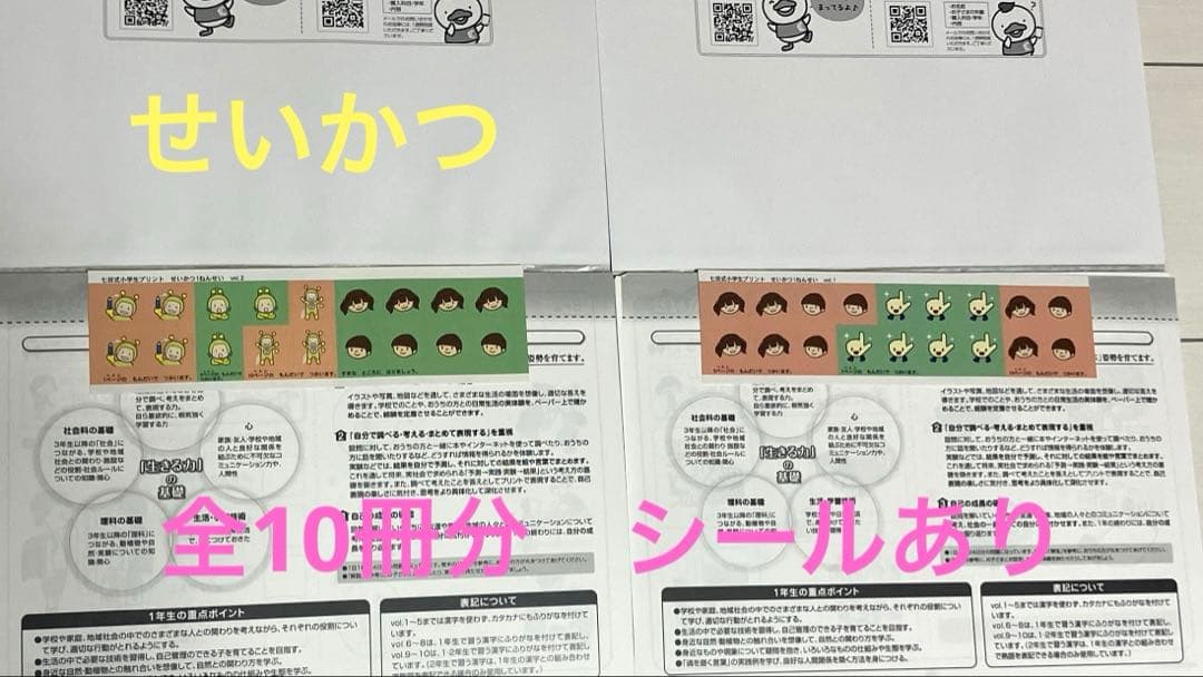 専用です。未記入　七田式　思考力さんすう　思考力こくご　せいかつ　右脳I