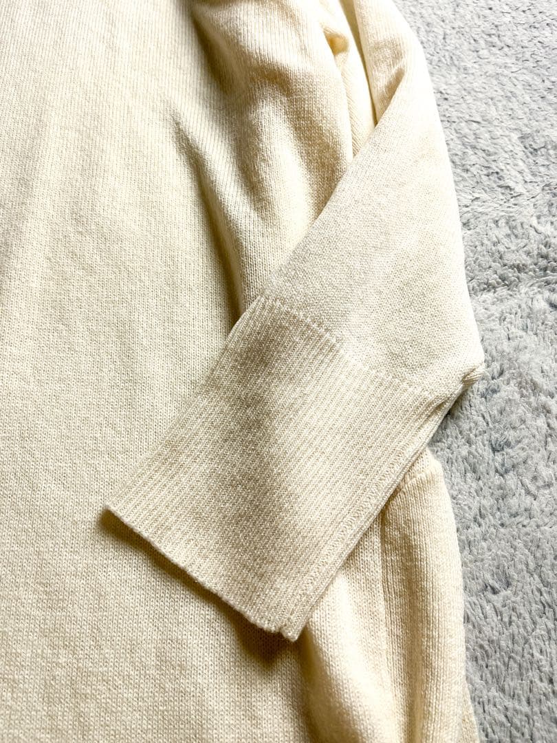 【ハウスオブロータス】カシミヤ混 ハイネックニットワンピース タートルネック