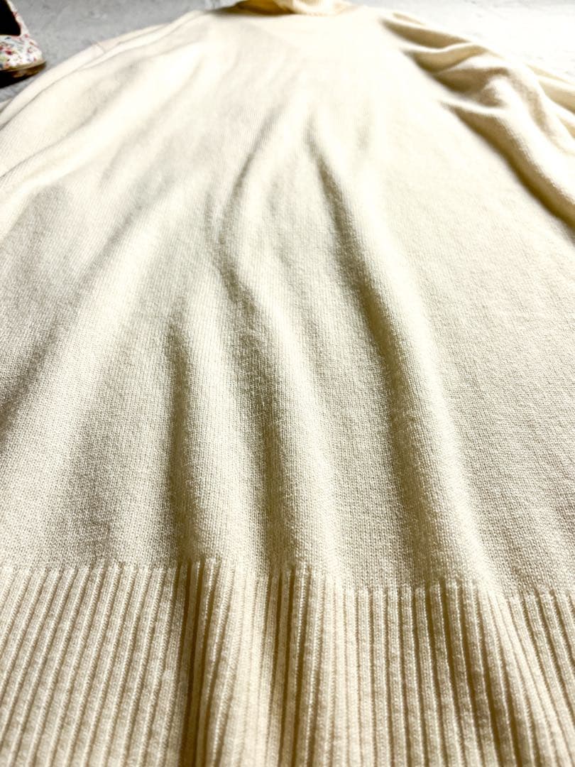 【ハウスオブロータス】カシミヤ混 ハイネックニットワンピース タートルネック