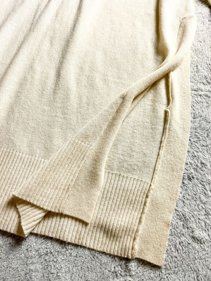 【ハウスオブロータス】カシミヤ混 ハイネックニットワンピース タートルネック