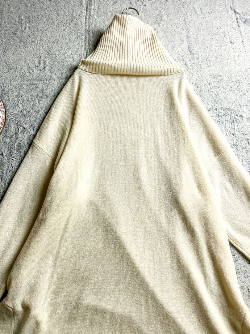 【ハウスオブロータス】カシミヤ混 ハイネックニットワンピース タートルネック
