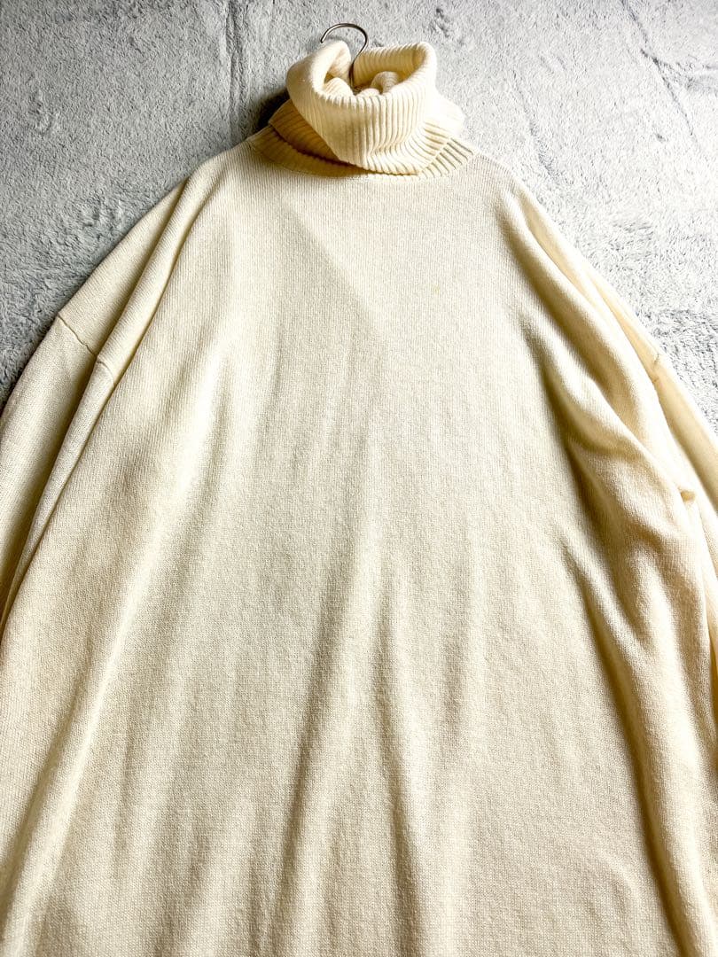 【ハウスオブロータス】カシミヤ混 ハイネックニットワンピース タートルネック