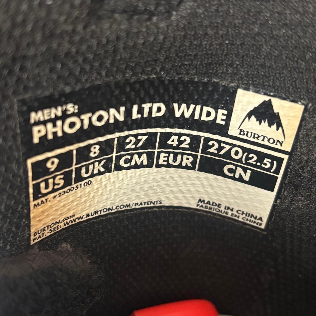 BURTON PHOTON LTD WIDE スノーボード　ブーツ