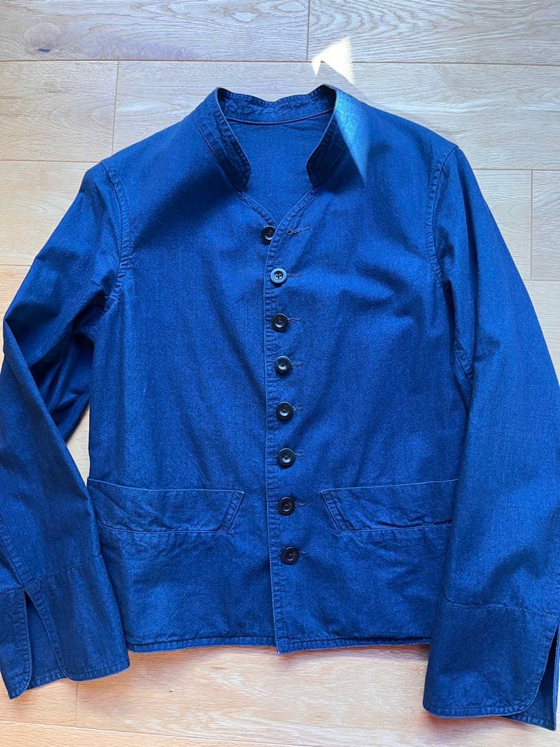 ANATOMICA DOLMAN ネイビー ボタン付きジャケット