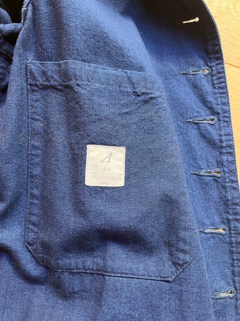 ANATOMICA DOLMAN ネイビー ボタン付きジャケット