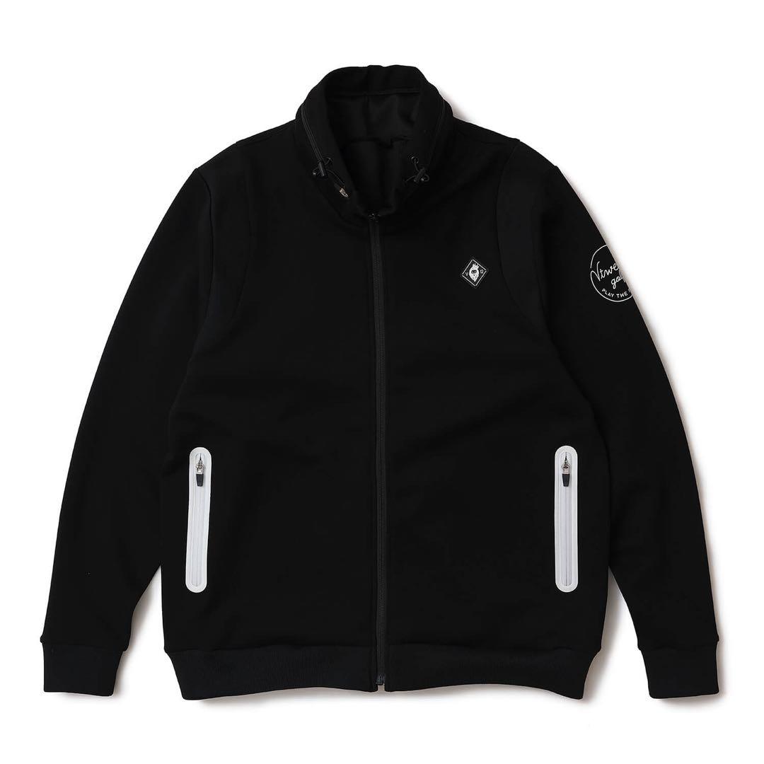 V12 ゴルフウェア ジャケット フーディー パーカー ブラック