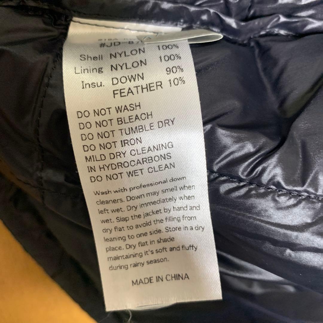 極美品　DANTON ダントン　インナーベスト インナーダウン 36 ネイビー