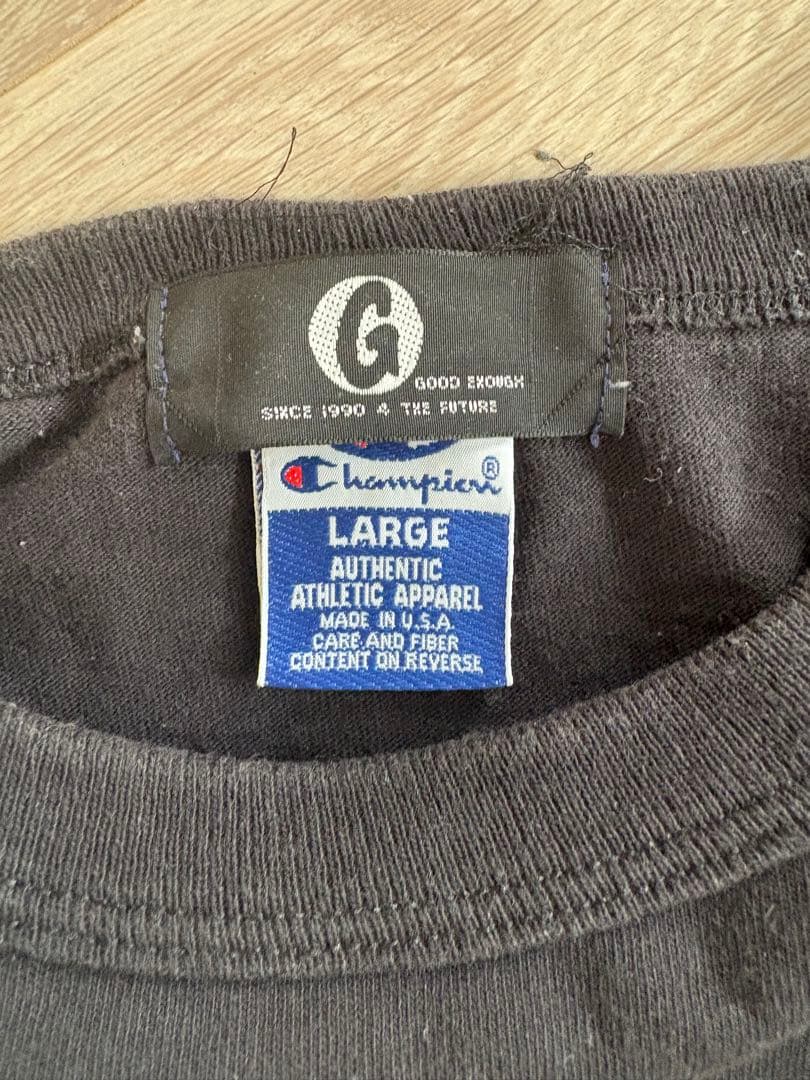 GOOD ENOUGH Tシャツ 黒 Champion