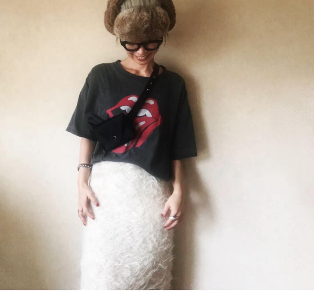 チャリータ　ウール　ファー　スカート