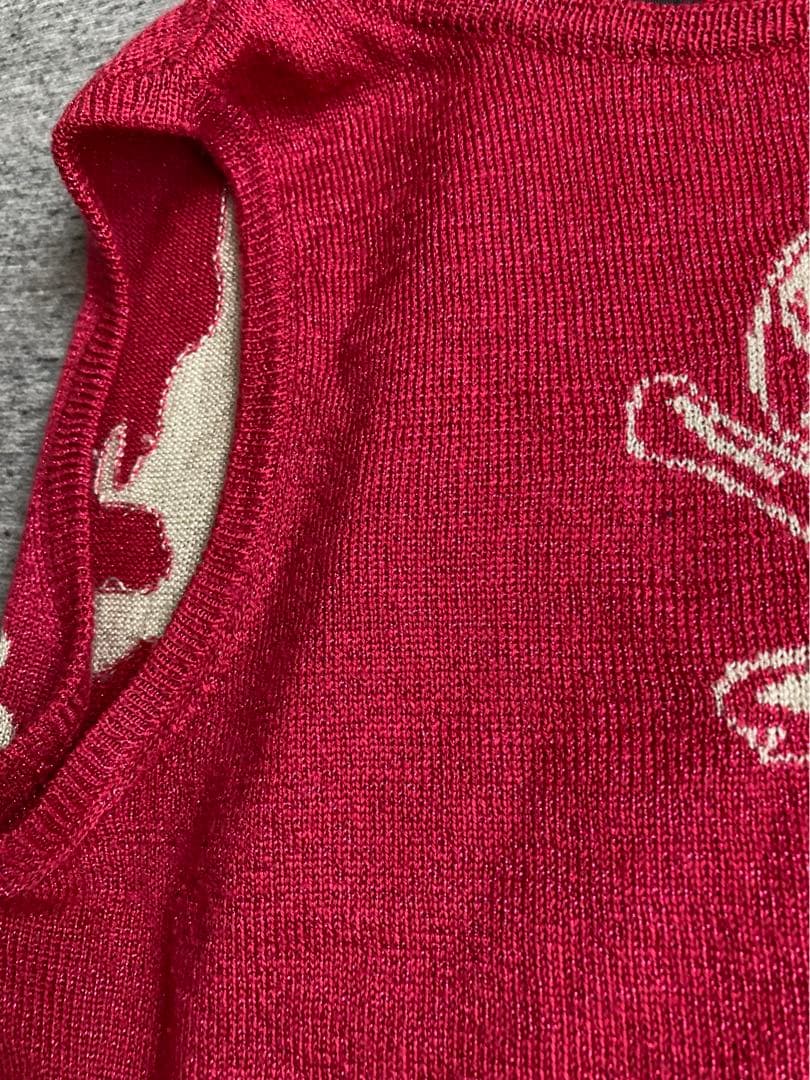 ヒステリックス ヒステリックグラマー　ラメニット タンクトップ ピンク90S