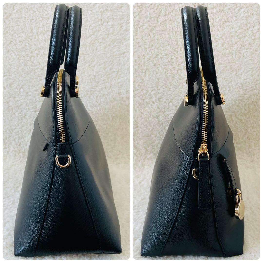 【未使用】FURLA パイパー M ハンドバッグ ショルダーバッグ 2way 黒