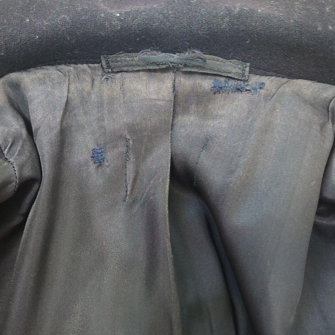 【40s アメリカ海軍実物 10ボタンピーコート】メルトンコート裏コーデュロイ