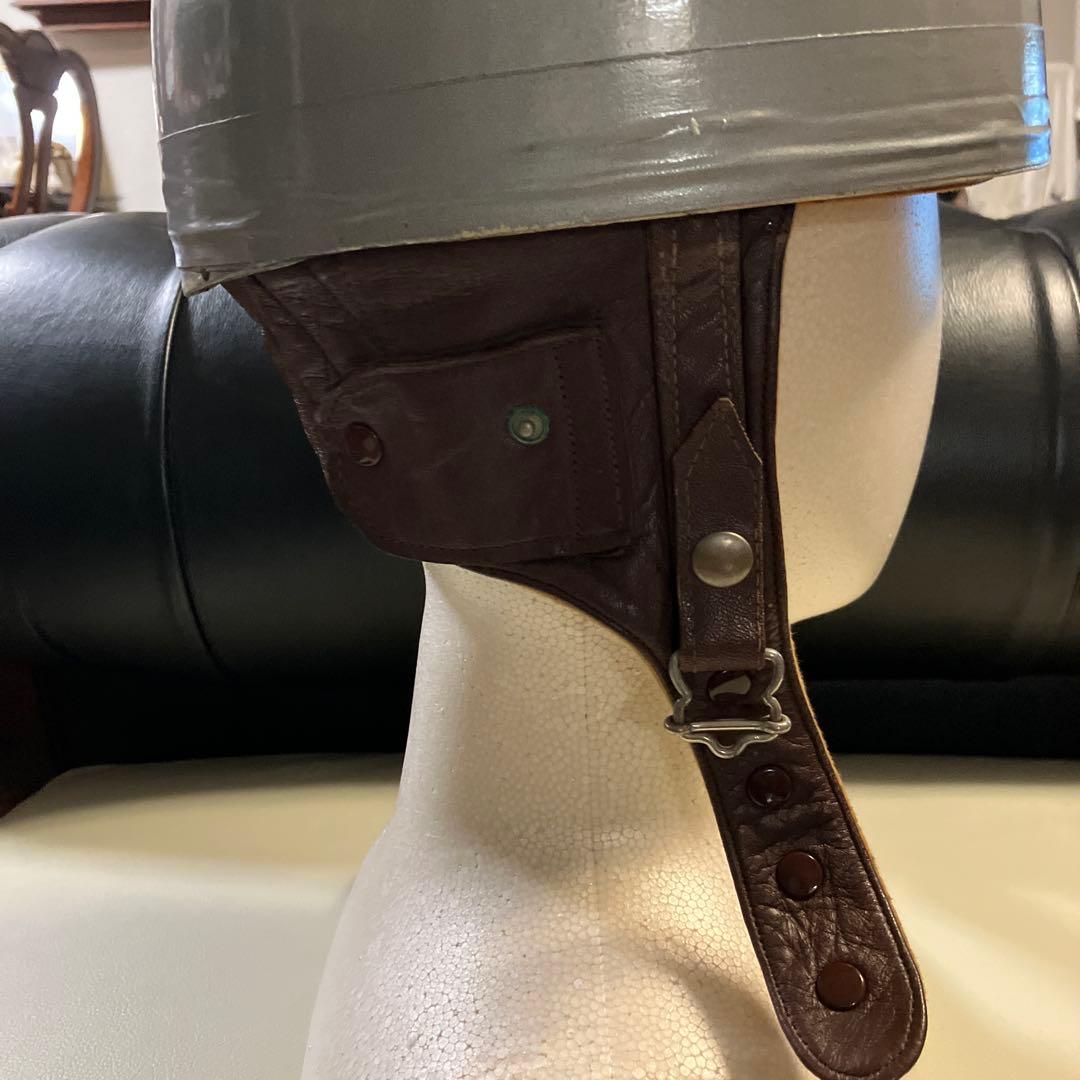 エバオークEveroak シルバー 半帽ヘルメット ブラウンストラップ