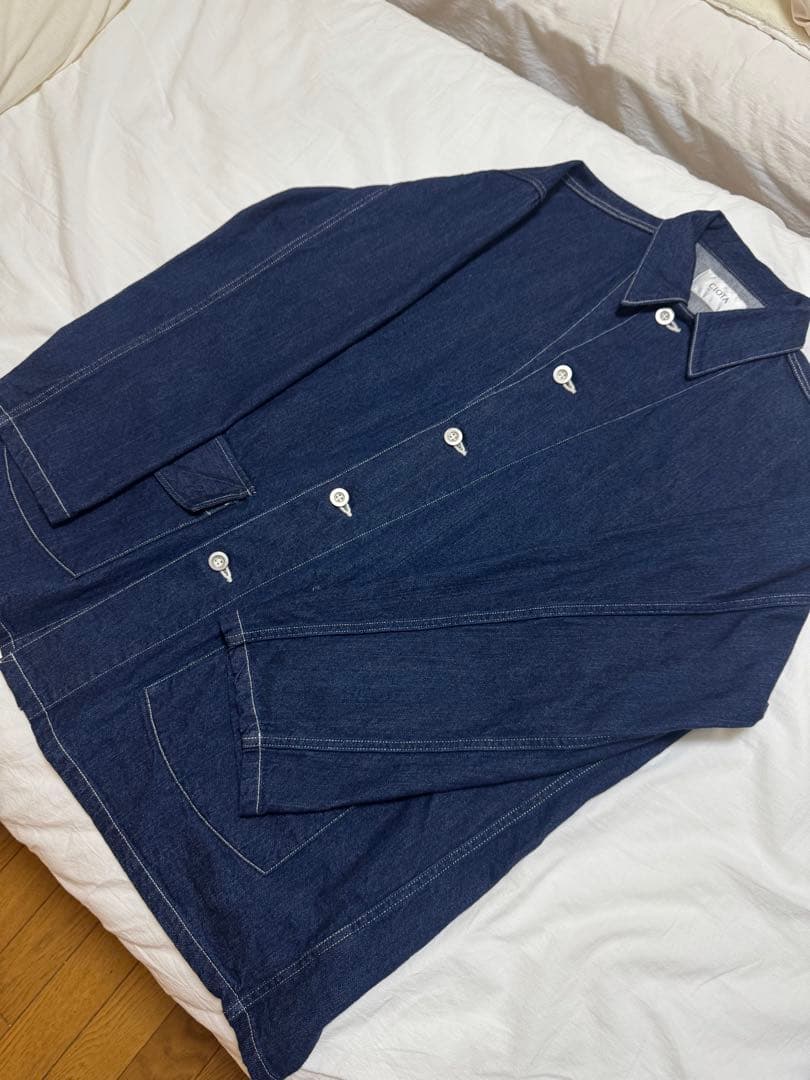 CIOTA インディゴスピンコットンデニムカバーオール