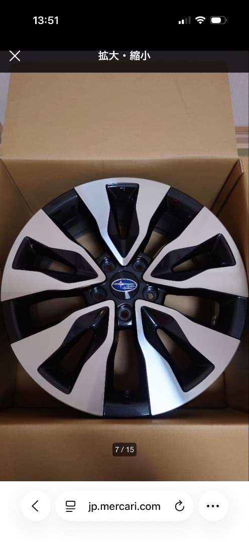 スバル　アウトバック　ホイール　18インチ