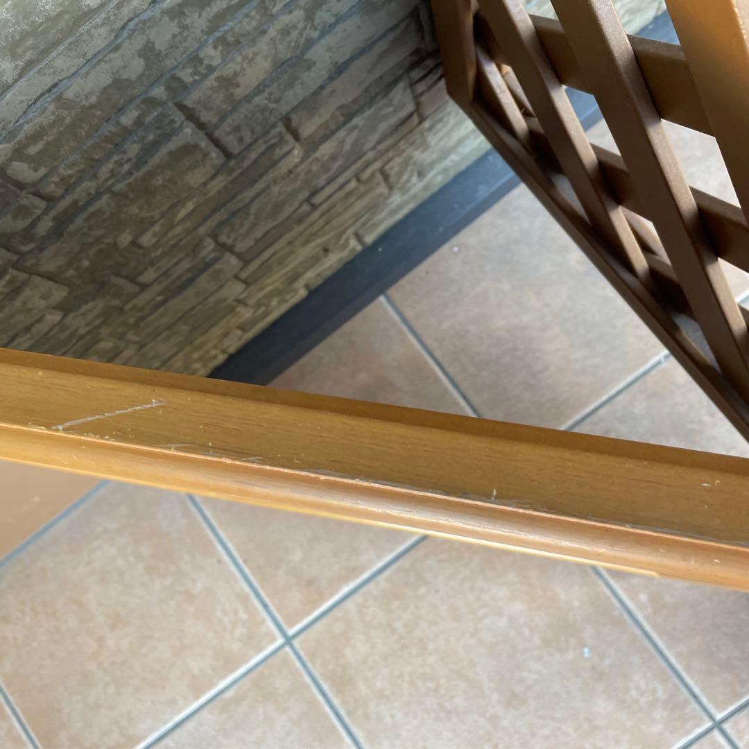 デンマーク製　1960's　ヴィンテージ　北欧　モダン　チーク　無垢 ミラー　A