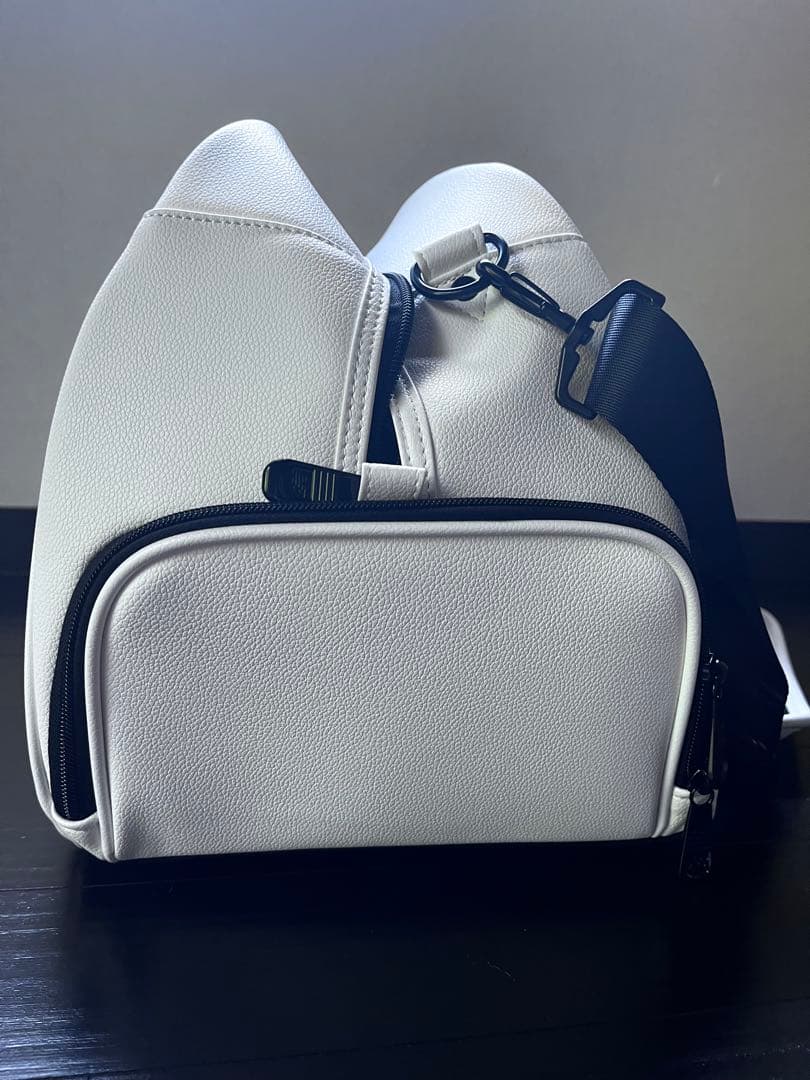 new balance ホワイトボストンバッグ