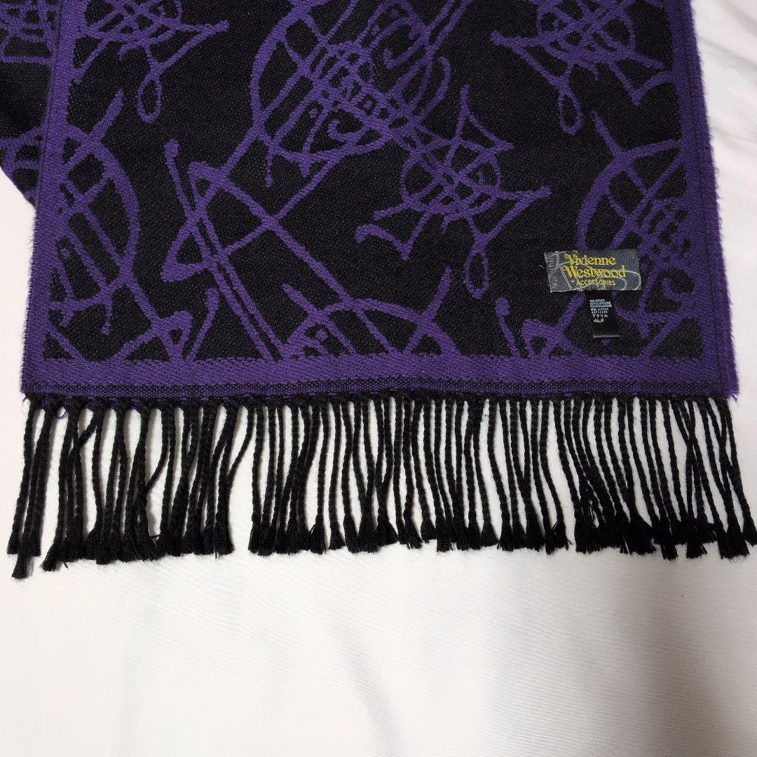 【美品✨】ヴィヴィアンウエストウッド リバーシブル　マフラー オーブ総柄