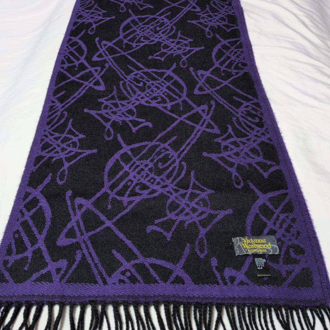 【美品✨】ヴィヴィアンウエストウッド リバーシブル　マフラー オーブ総柄