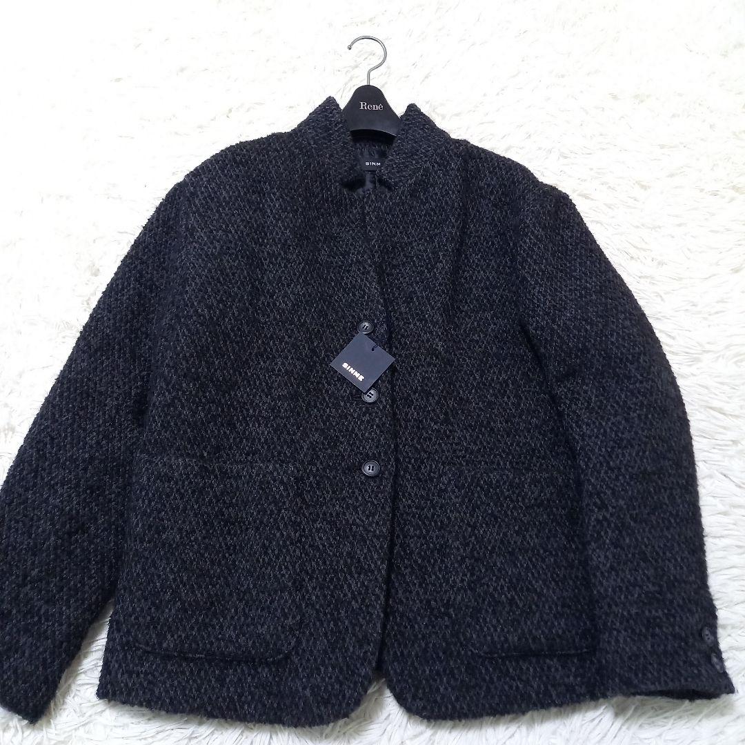 ●タグ付き●　SINME　シンメ　パデットジャケット　ツイード　定価68,200