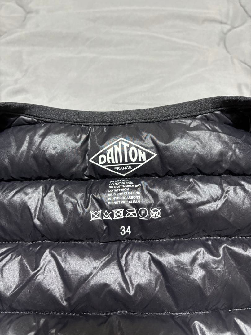 値下げしました❗️ダントンDANTON❗️ダウンベストインナーダウン　ブラック　34