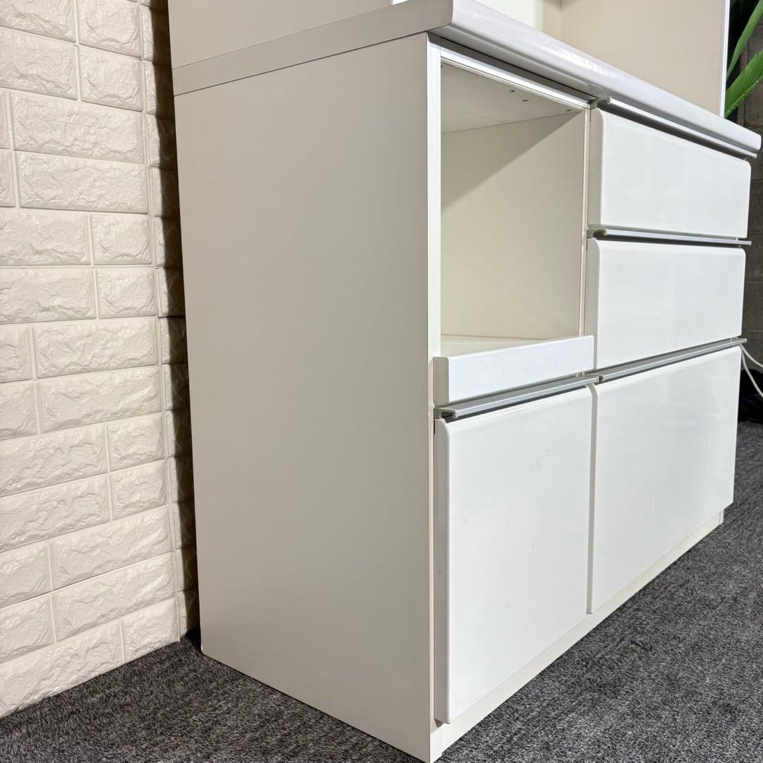 松田家具 モコレンジ カップボード 食器棚 大容量 キッチン収納 B007