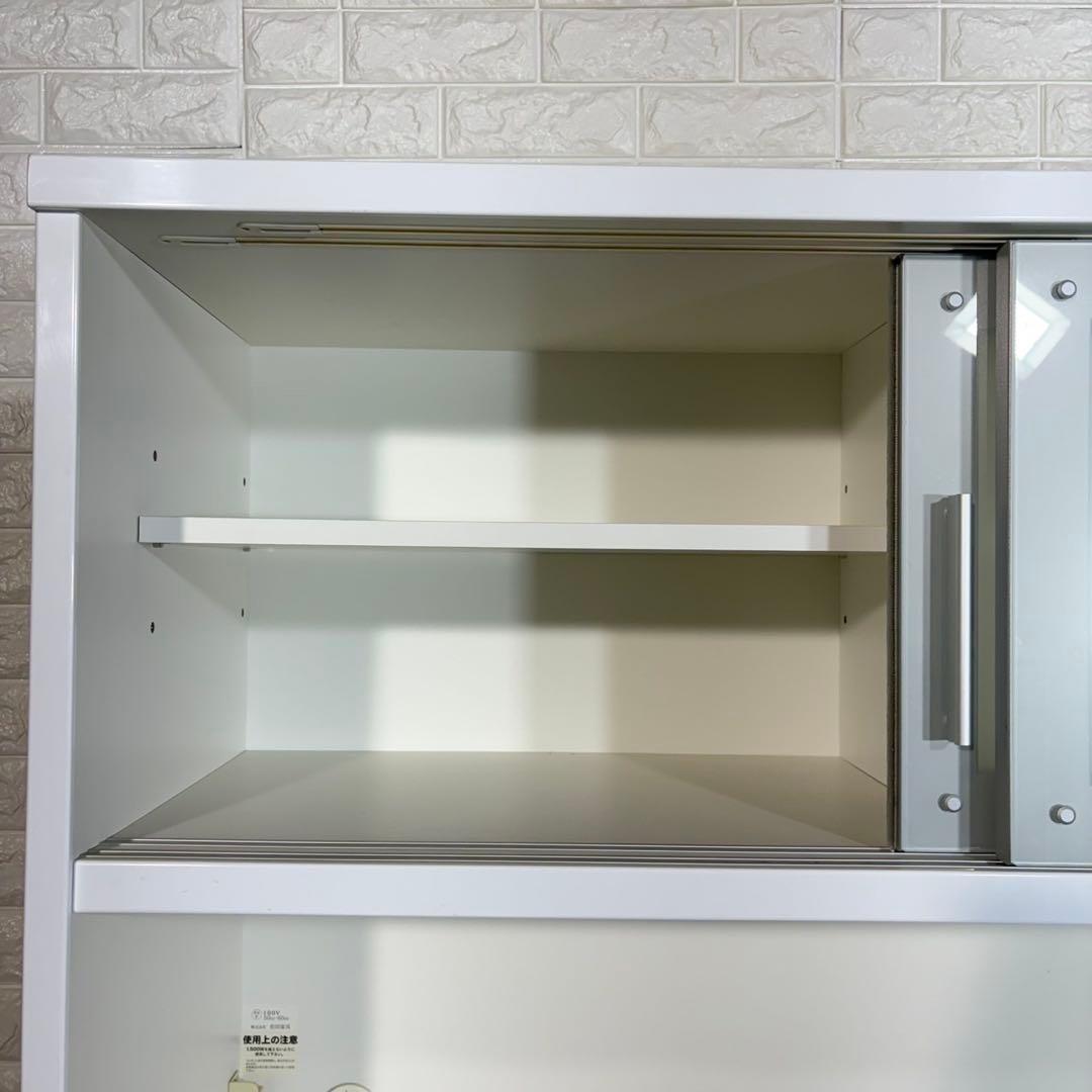 松田家具 モコレンジ カップボード 食器棚 大容量 キッチン収納 B007