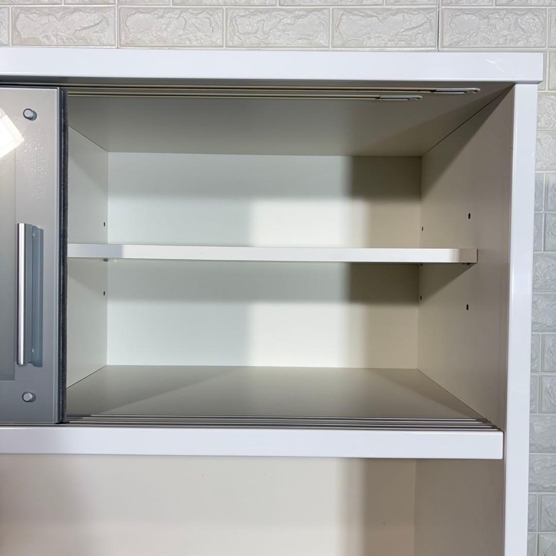 松田家具 モコレンジ カップボード 食器棚 大容量 キッチン収納 B007