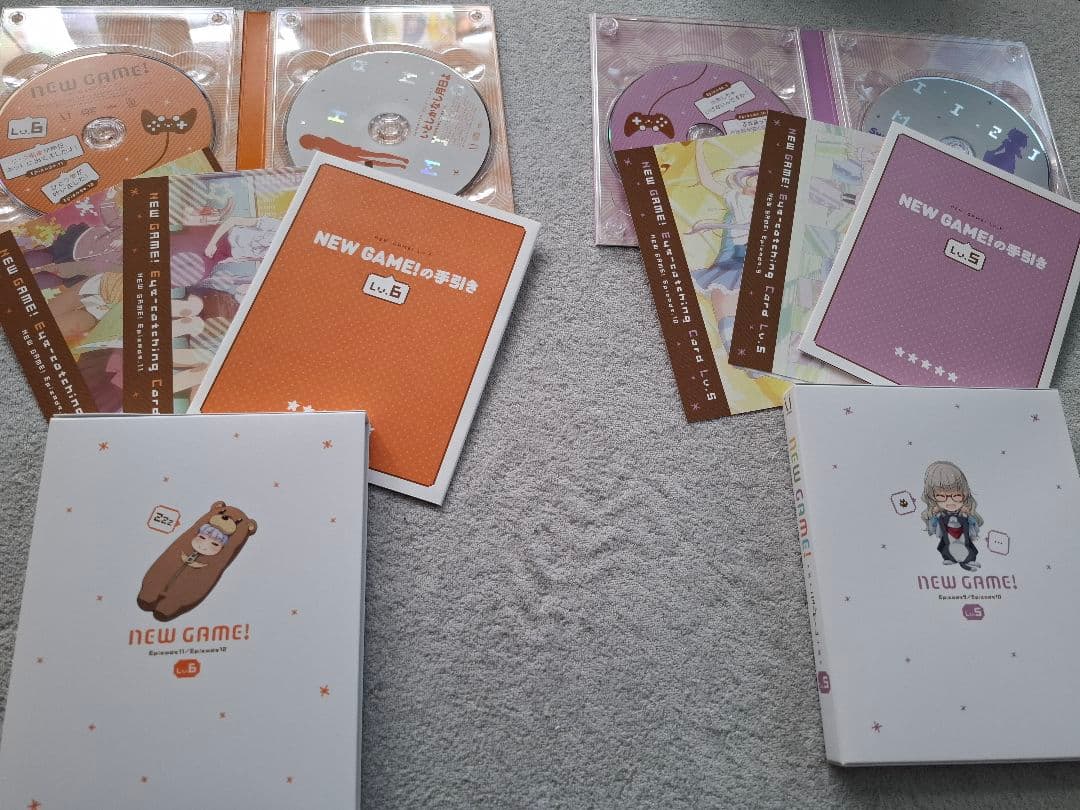 NEW GAME！1期、2期（初回限定版）全6巻セットDVD+OVA