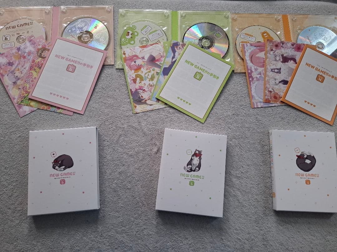 NEW GAME！1期、2期（初回限定版）全6巻セットDVD+OVA