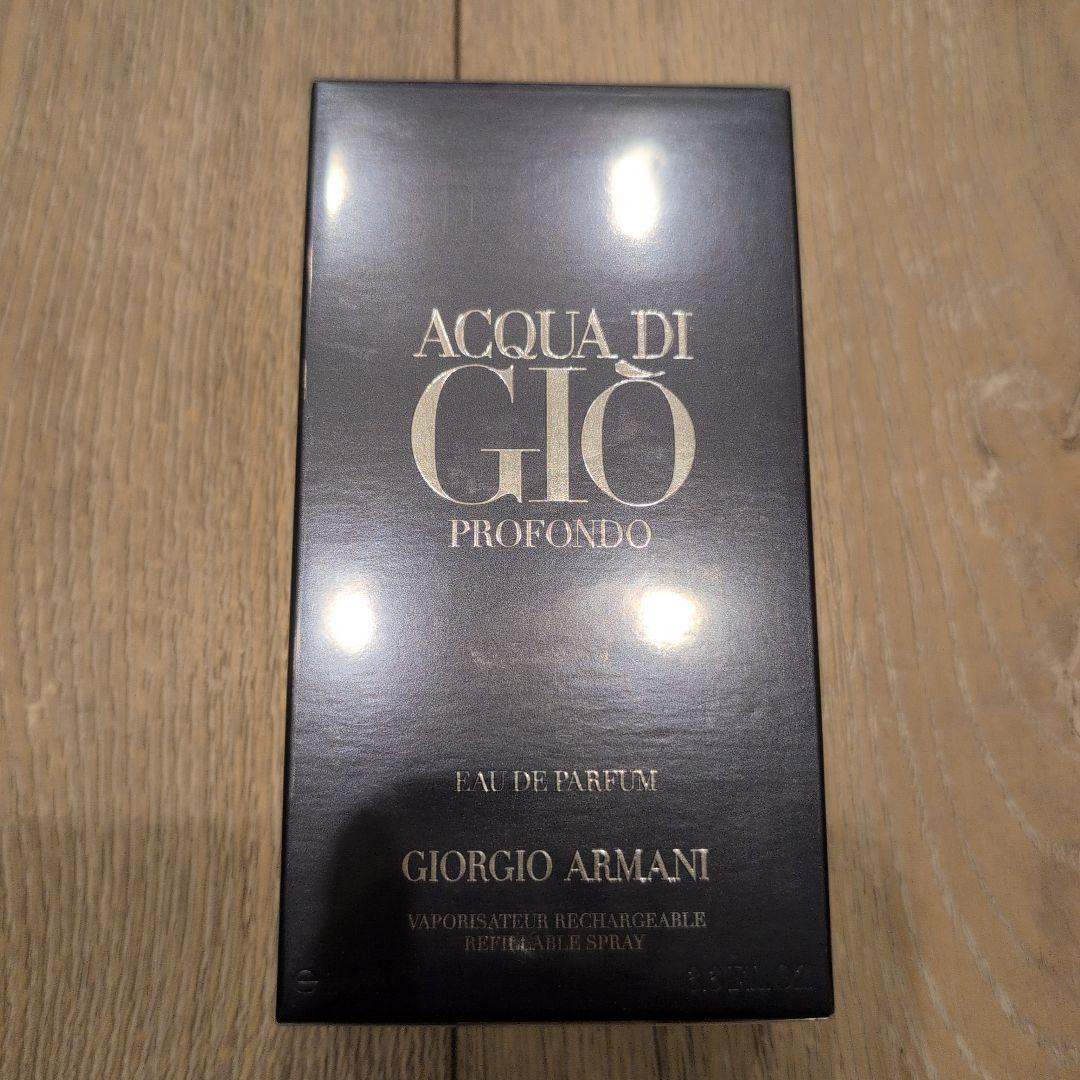 香水(男性用) Giorgio Armani Profondo Acqua Di Gio 100