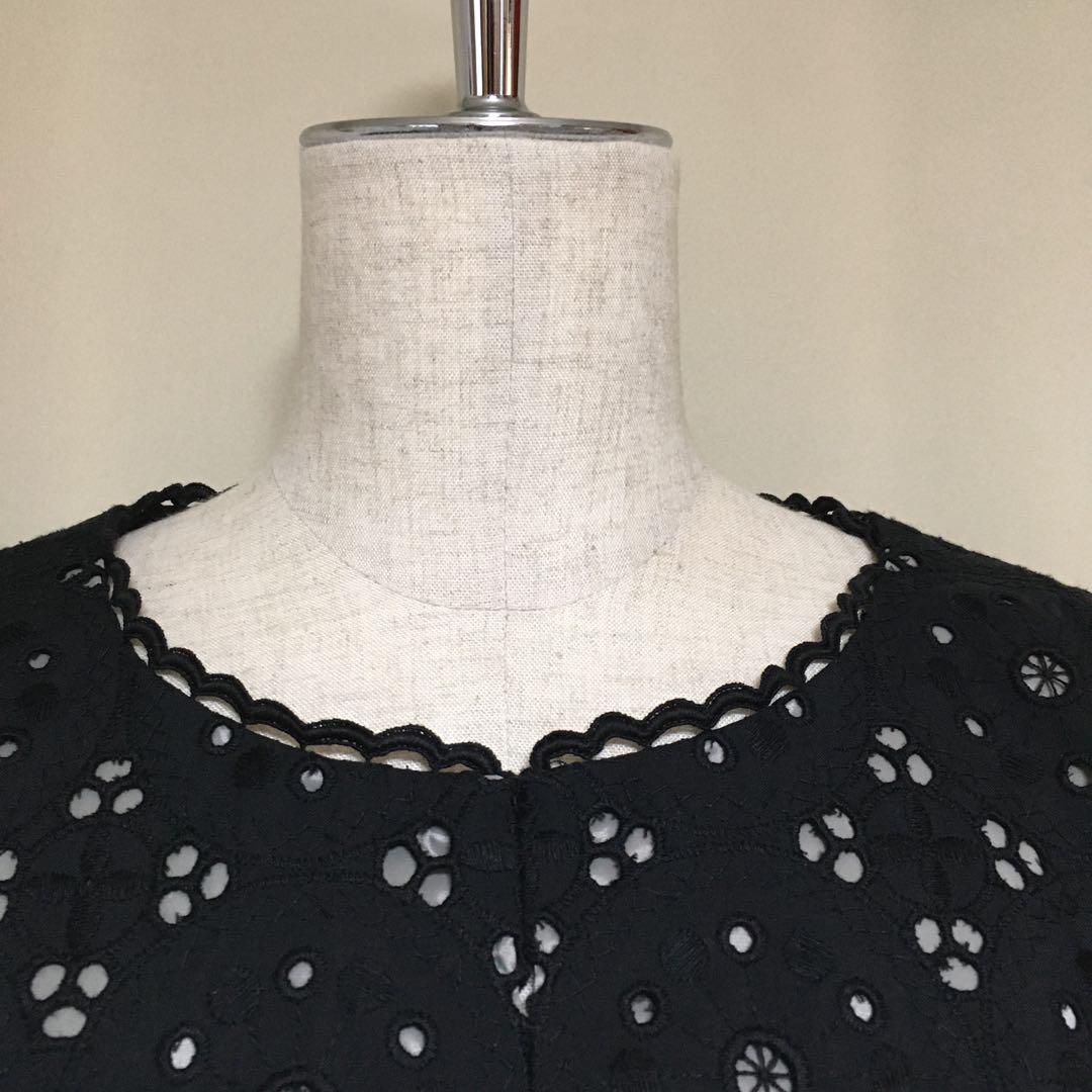 美品◇Leilian レリアン 定価8万 エンブロイダリーレースジャケット17+