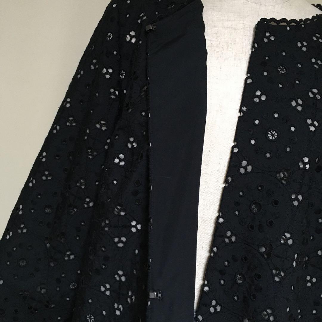 美品◇Leilian レリアン 定価8万 エンブロイダリーレースジャケット17+