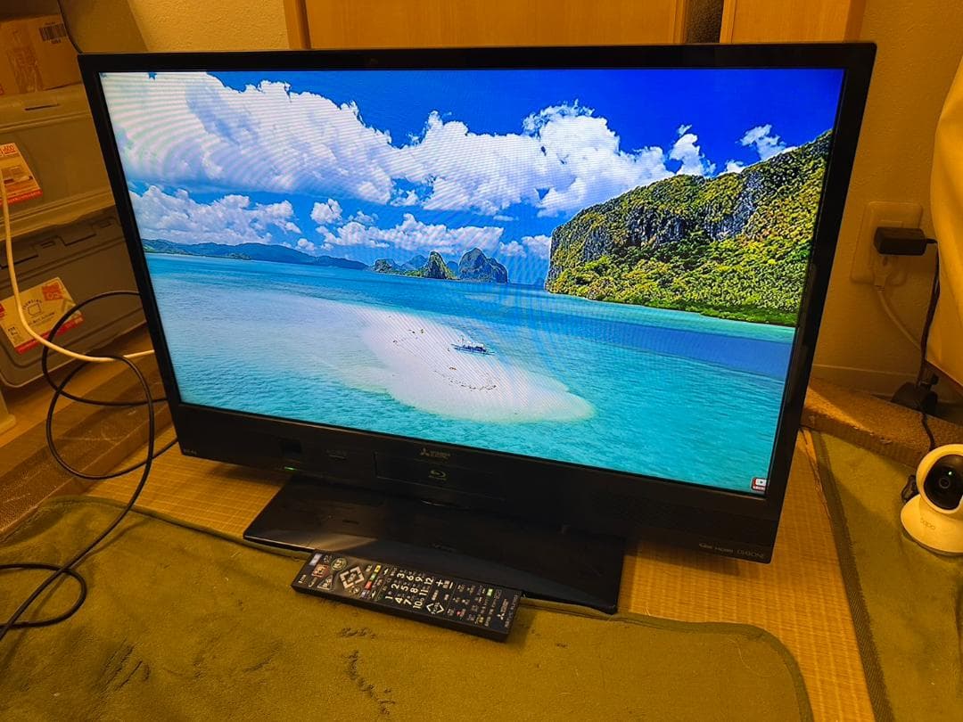 三菱 15年製32型 テレビ Blu-ray HDD内蔵 LCD-A32BHR7
