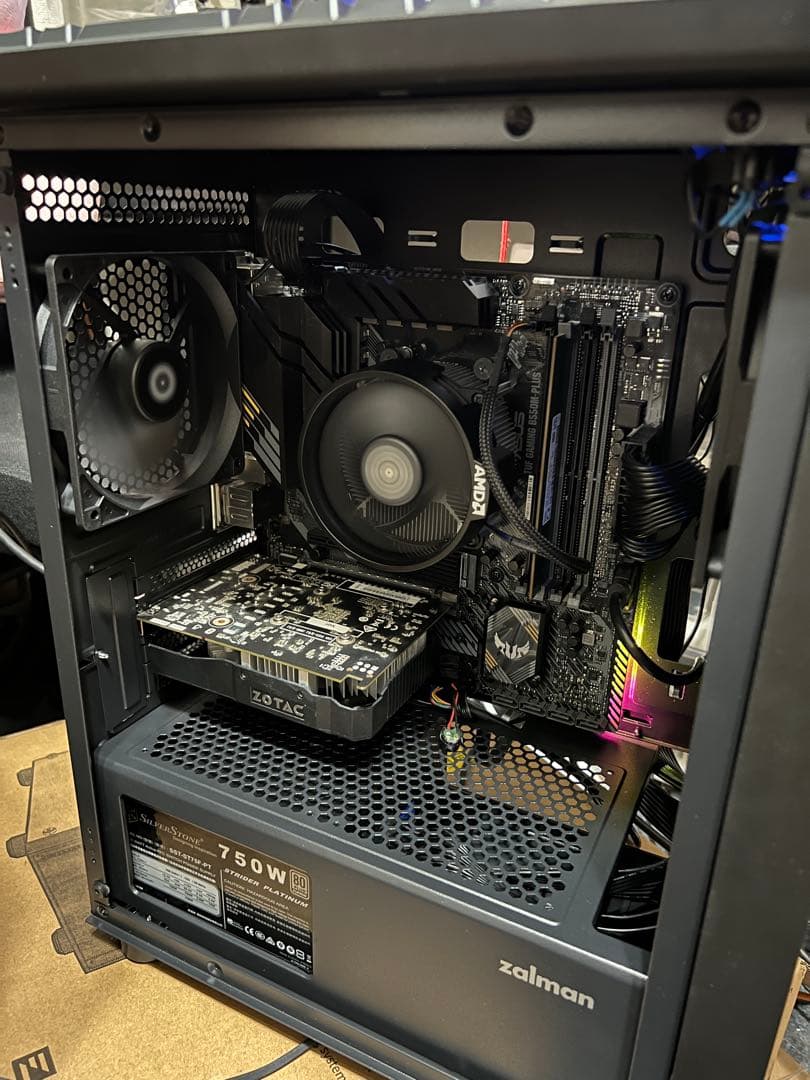 自作PC Ryzen5-3500 GTX 1050 512GB 750W