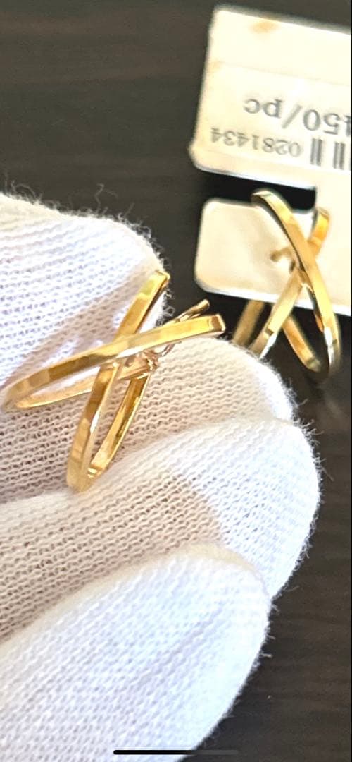 イタリア製K18YG/SV ピアス