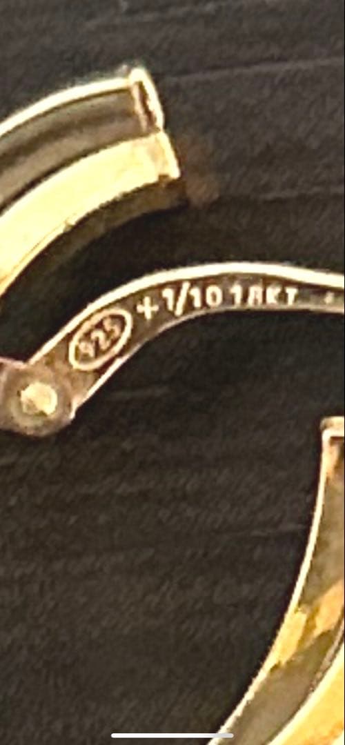 イタリア製K18YG/SV ピアス