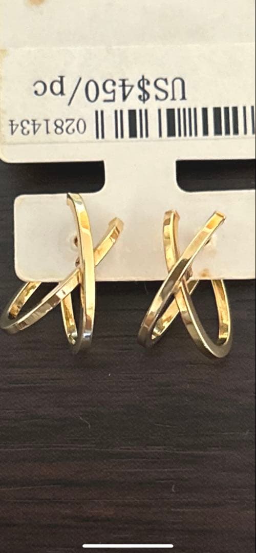 イタリア製K18YG/SV ピアス