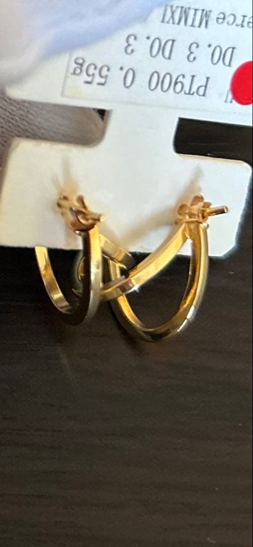 イタリア製K18YG/SV ピアス